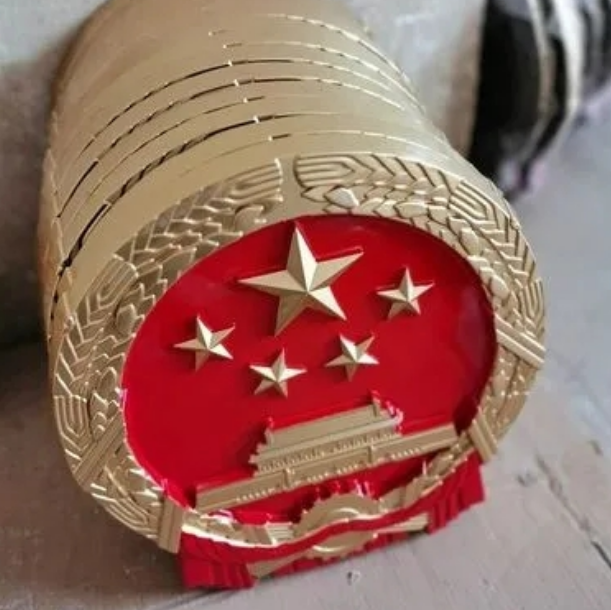 小型国徽安装的支架固定方法